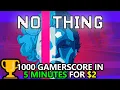 NO THING - 1000 Gamerscore in 5 Minutes for 2