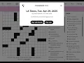 The Washington Post LA Times Crossword 2025