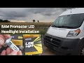 Dodge RAM Promaster installing and upgrading to AUXITO LED headlights H7