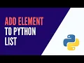Python - Add Element To List append insert extend