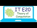 Lecture 31 Theory of Computation Hailstone Sequence Recognizer Decider R and RE Languages