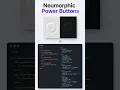 Neumorphic Power Button Animation Using HTML CSS JavaScript