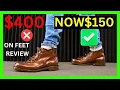 Saks Fifth Avenue Men s Leather Burnished Ankle Boot ON FEET Review