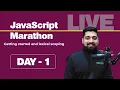 Javascript Marathon - Day 1 Introduction and lexical structure