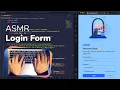 Responsive Cozy Login Form using Bootstrap HTML CSS - ASMR Coding No Talking