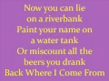 Back Where I Come From By Kenny Chesney