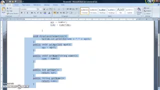 Java Tutorial Lesson - Constructor getters and setters