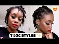7 Ways To Style Short Starter Locs Quick and Easy