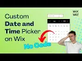 How to Connect a Custom Data and Time Picker to Data Collection with NO CODE Wix Website Tutorial