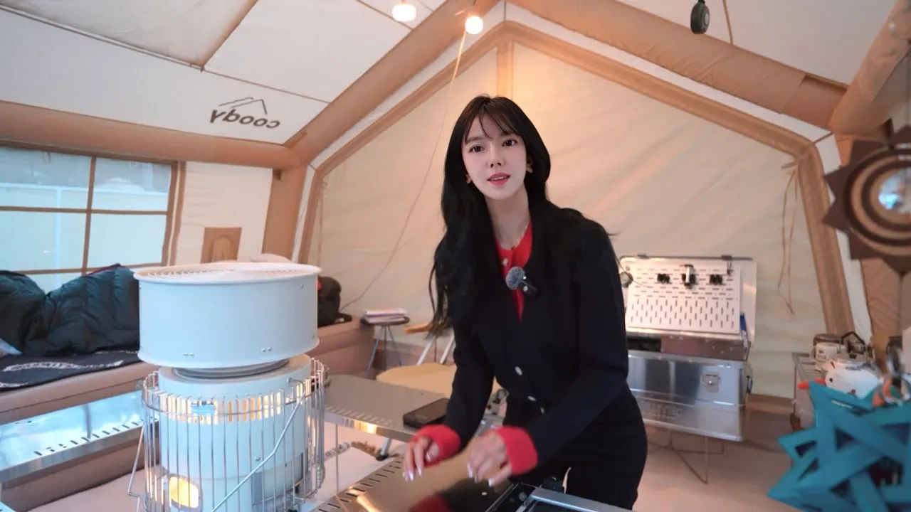 저의 인생 첫 장박지를 소개합니다🍄 겨울 장박 동계 캠핑 솔로 캠핑 솔캠 캠핑 브이로그 육회 비빔밥 별빛 청하 한잔🎅🏻 가평 나아정 캠핑장 サムネイル