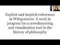 Laura Duparc Explicit and implicit references in Wittgenstein A tool