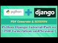 Python Django Tutorial Part 10 PDF Generate Session