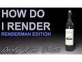 How Do I Render Dusty Wine Bottle Renderman Maya