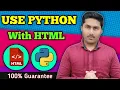 Link Python With HTML Python Script in Html Pyscript Use with html