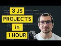 3 Vanilla JS Projects in 1 hour - My Students Exam