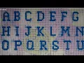 plastic canvas Alphabet Cross Stitch