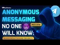 how to send anonymous message on telegram