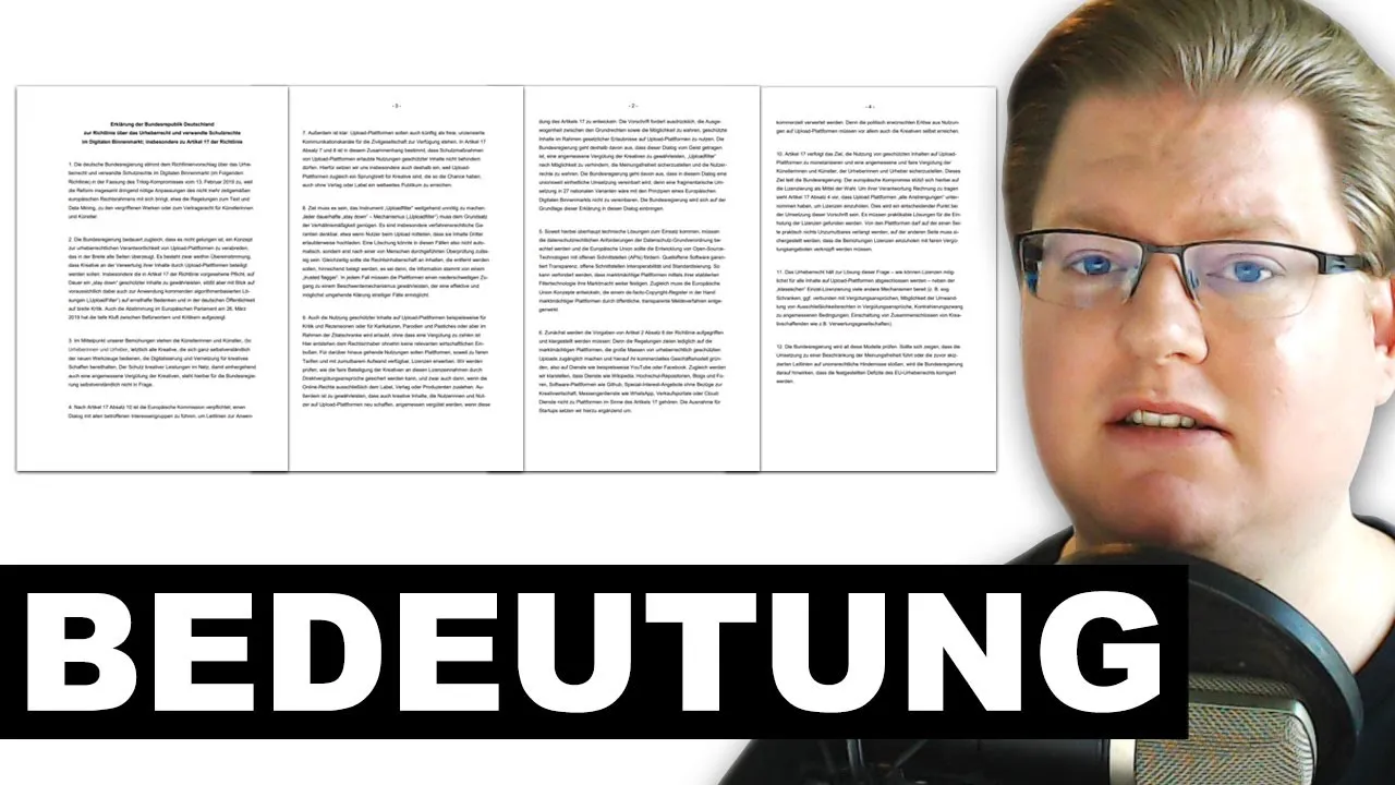 Deutschlands Upload-Filter-Erklärung Punkt für Punkt