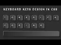 How To Make Keyboard Keys Design In Css TonuDipa Coding