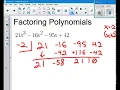 Factoring Polynomials Part 2