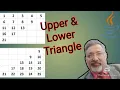 Upper and Lower Triangles of the Right Diagonal Matrix ISC Java Class 11 Class 12