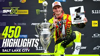 450 Class Highlights | Round 17 Salt Lake City | Supercross 2026 | Supercross