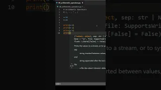 Arithmetic operators in Python