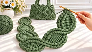 How to Crochet a Beautiful Tunisian Headband, Bag Handle & Belt | Easy Step-by-Step Tutorial
