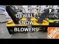 Home Depot DEWALT Snow Blower Tour - Single Stage