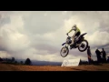 #4075, Motocross salto de motociclista en cielo nubado [Slow+Efectos], Motocross y deportes extremos