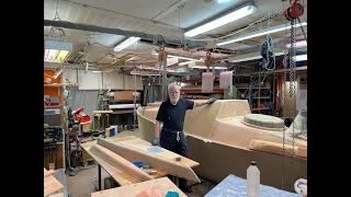 30 May 2023 Deckhouse front & about peel ply