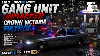 GTA 5 LSPDFR MODS GANG UNIT UNMARKED CROWN VICTORIA NIGHT PATROL RTX 5090 4K
