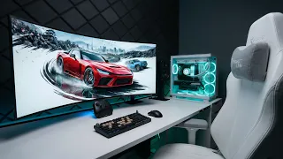 building my new ultra-wide PC gaming desk setup