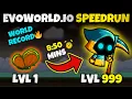 Evoworld io - SPEEDRUN Fly to Grim Reaper in 8 minute 50 seconds World Record
