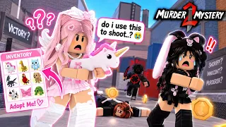 Adopt Me Player Plays MM2 For The FIRST TIME… 😭🔪🦄