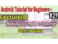 Android Tutorial for Beginners Object Class