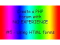 Create a Forum With PHP ep5 Emmet HTML headers Images