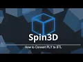 How to Convert PLY to STL Spin 3D Mesh Converter Tutorial