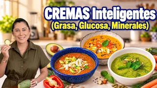 Así eliminas mejor Grasa Visceral, Inflamación, Trigliceridos, Huesos Fuertes. CREMAS DE VERDURAS