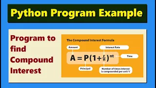 Python program to calculate the compound interest Python Program Example Highblix