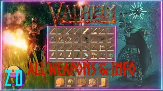 Valheim All Weapons Types Info