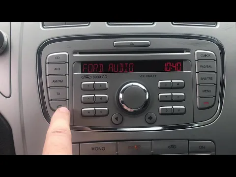 Download MP3 Ford 6000CD Bluetooth clearing