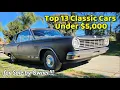 Top 13 Classic Cars Under 5 000 Craigslist Finds by Owners