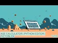 Age Calculator Python Editor PictoBlox