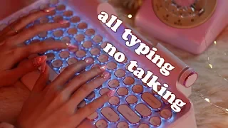 Extremely Relaxing Keyboard Typing ASMR no speaking