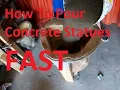 Make Concrete Statues FAST How To Pour Concrete Into Rubber Molds For Statues FAST SETTING CONCRETE