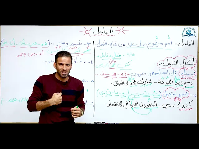 مادة اللغة العربية للصف الاول متوسط : الفاعل