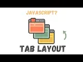Tabs using JavaScript Tab Layout on Website JavaScript Projects for Beginners JavaScript Menu