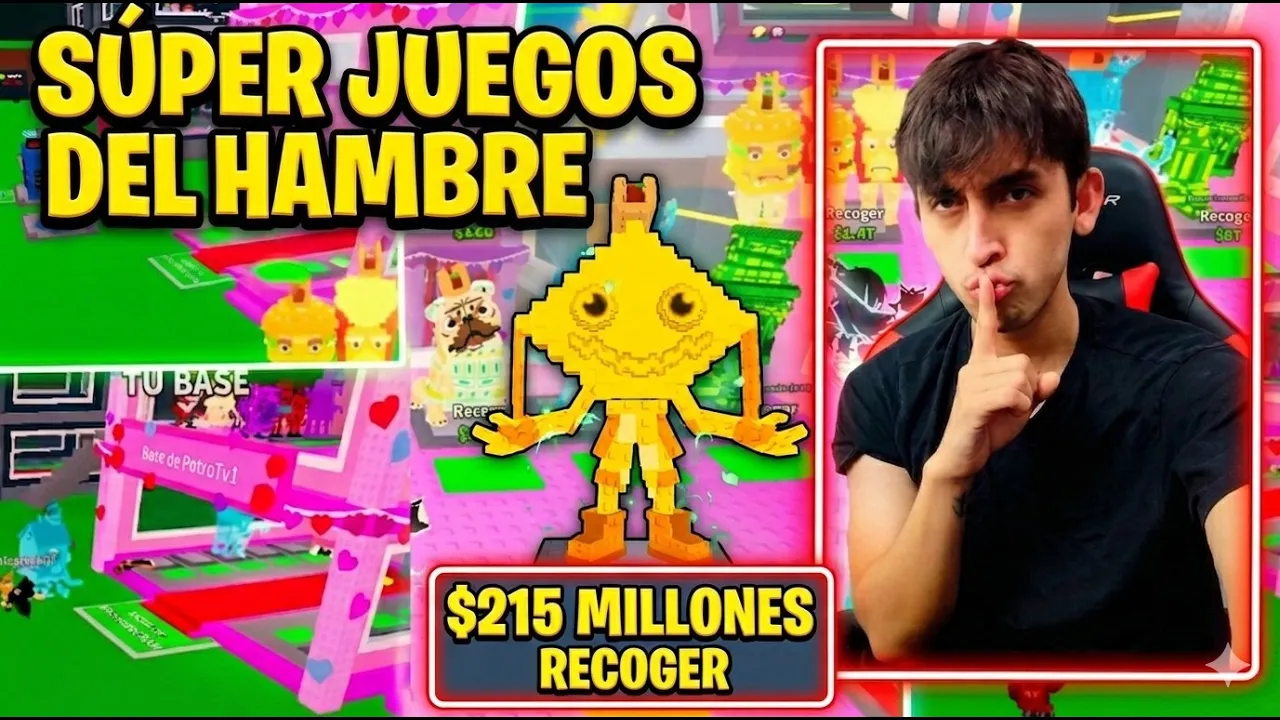 HICE LOS "SÚPER JUEGOS DEL HAMBRE" EN STEAL A BRAINROT POR UN KETUPAT DE ORO Y PASÓ ESTO