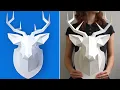 How To Make a Deer Head 3D DIY - Paper Craft I HOW TO MOUNT ANY SCULPTURE